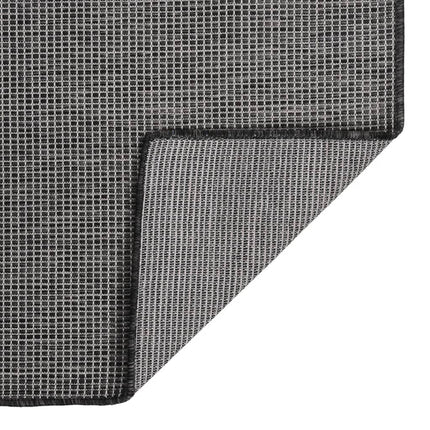 Tappeto da Esterni a Tessitura Piatta 120x170 cm Grigio