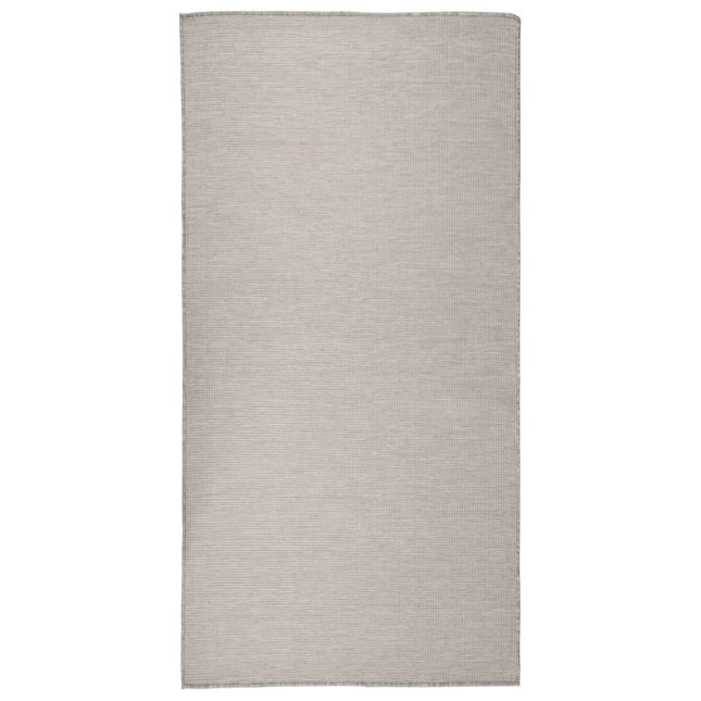 Tappeto da Esterni a Tessitura Piatta 100x200 cm Tortora