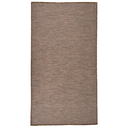 Tappeto da Esterni a Tessitura Piatta 80x150 cm Marrone