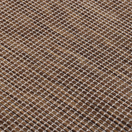 Tappeto da Esterni a Tessitura Piatta 200x280 cm Marrone