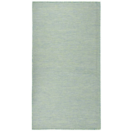 Tappeto da Esterni a Tessitura Piatta 140x200 cm Turchese