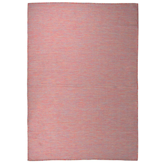 Tappeto da Esterni a Tessitura Piatta 160x230 cm Rosso