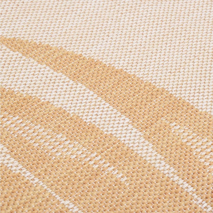 Tappeto da Esterni a Tessitura Piatta 140x200cm Motivo a Foglie