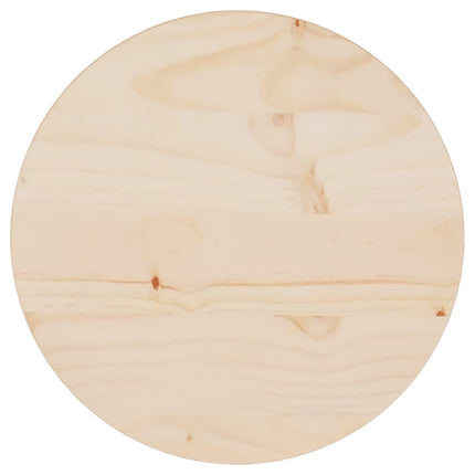 Piano Tavolo ÃƒËœ30x2,5 cm in Legno Massello di Pino