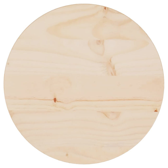 Piano Tavolo Ã˜30x2,5 cm in Legno Massello di Pino