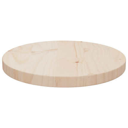 Piano Tavolo ÃƒËœ30x2,5 cm in Legno Massello di Pino