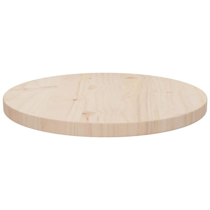 Piano Tavolo ÃƒËœ40x2,5 cm in Legno Massello di Pino