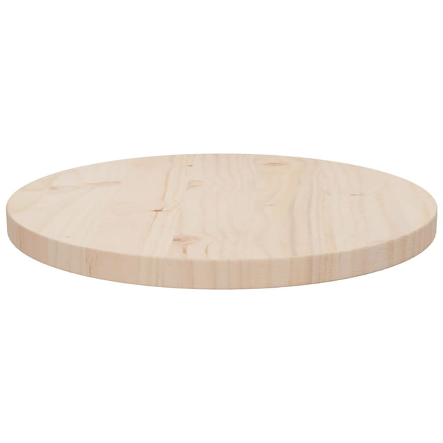 Piano Tavolo Ã˜40x2,5 cm in Legno Massello di Pino