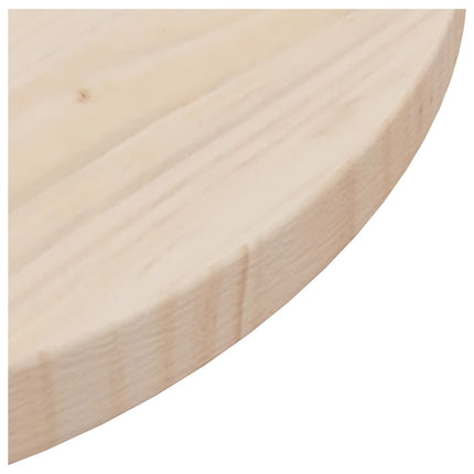 Piano Tavolo ÃƒËœ40x2,5 cm in Legno Massello di Pino