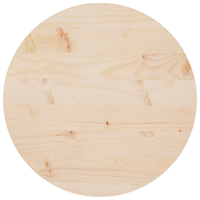 Piano Tavolo ÃƒËœ50x2,5 cm in Legno Massello di Pino