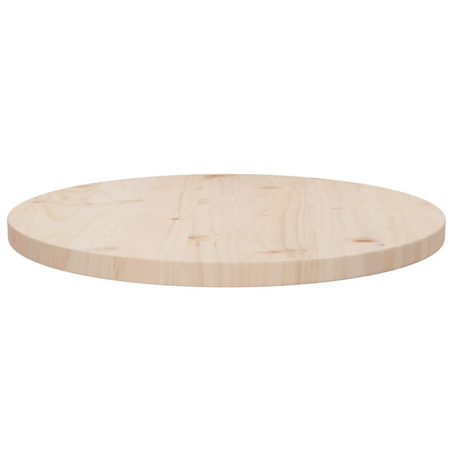 Piano Tavolo ÃƒËœ50x2,5 cm in Legno Massello di Pino