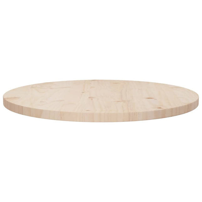 Piano Tavolo Ã˜60x2,5 cm in Legno Massello di Pino