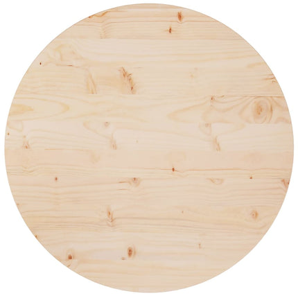 Piano Tavolo ÃƒËœ70x2,5 cm in Legno Massello di Pino