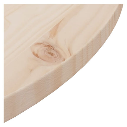 Piano Tavolo ÃƒËœ70x2,5 cm in Legno Massello di Pino