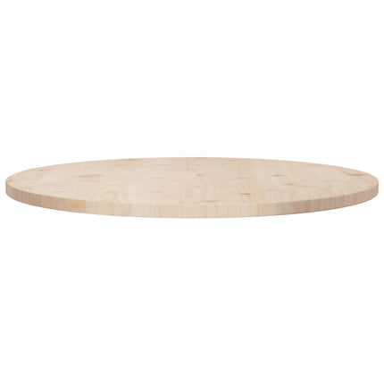 Piano Tavolo Ã˜80x2,5 cm in Legno Massello di Pino