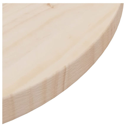 Piano Tavolo Ã˜80x2,5 cm in Legno Massello di Pino