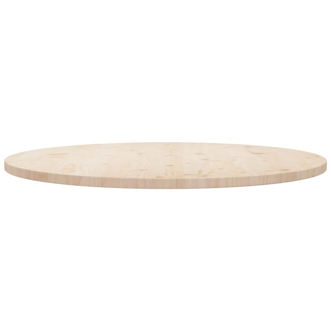 Piano Tavolo Ã˜90x2,5 cm in Legno Massello di Pino