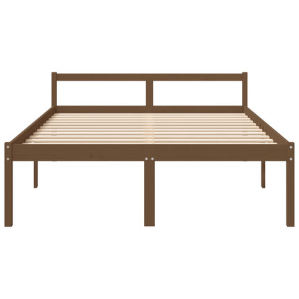 Letto per Anziani 150x200 cm King in Legno Massello di Pino