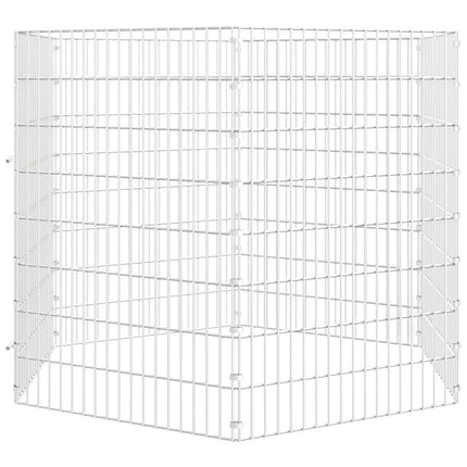 Recinto per Animali Ruspante 6 Pannelli 54x80 cm Ferro Zincato