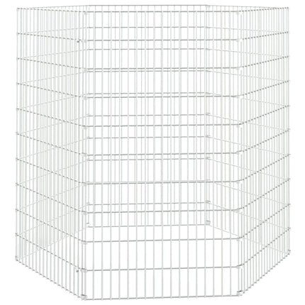 Recinto per Animali Ruspante 6 Pannelli 54x100 cm Ferro Zincato
