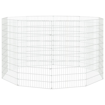 Recinto per Animali Ruspante 10 Pannelli 54x100cm Ferro Zincato