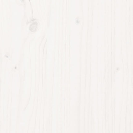 Credenza Bianca 111x34x60 cm in Legno Massello di Pino