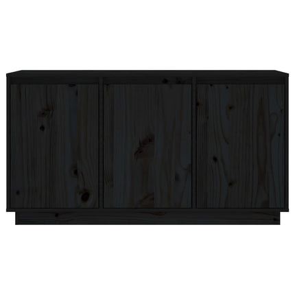 Credenza Grigia 111x34x60 cm in Legno Massello di Pino