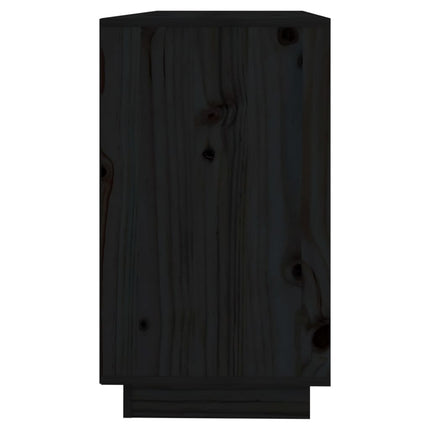 Credenza Grigia 111x34x60 cm in Legno Massello di Pino