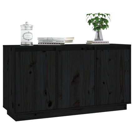 Credenza Grigia 111x34x60 cm in Legno Massello di Pino