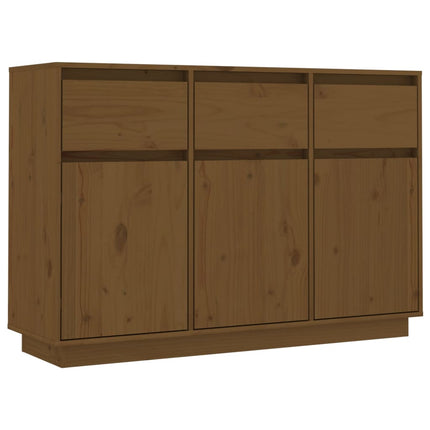 Credenza Marrone Ambra 110x34x75 cm in Legno Massello di Pino