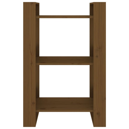 Libreria/Divisorio Ambrato 60x35x91 cm in Legno Massello