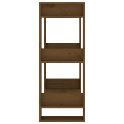 Libreria/Divisorio Ambrato 60x35x91 cm in Legno Massello