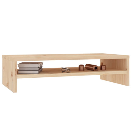 Supporto per Monitor 50x24x13 cm in Legno Massello di Pino