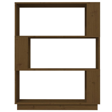 Libreria/Divisorio Ambrato 80x25x101 cm Legno Massello di Pino