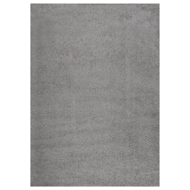 Tappeto Shaggy a Pelo Alto Grigio 120x170 cm