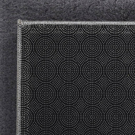 Tappeto Soffice Pelo Corto 120x170 cm Antiscivolo Antracite