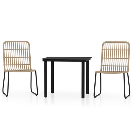 Set Mobili da Pranzo da Giardino 3 pz Rovere