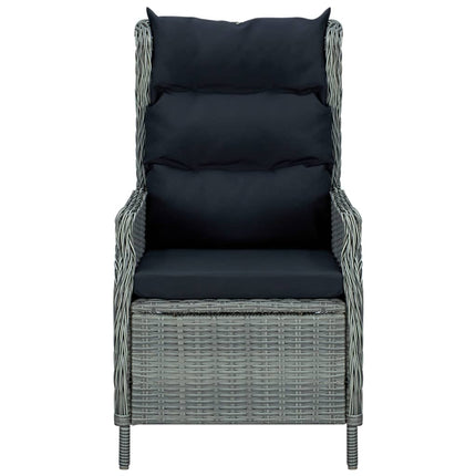 Set da Pranzo da Giardino 9 pz Grigio Chiaro