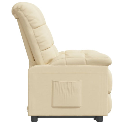Poltrona Reclinabile in Tessuto Crema