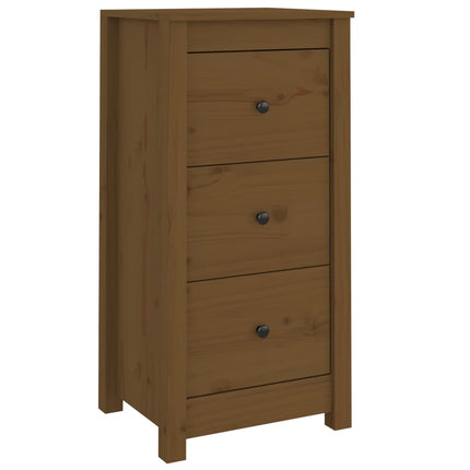 Credenza Marrone Ambrato 40x35x80 cm in Legno Massello di Pino