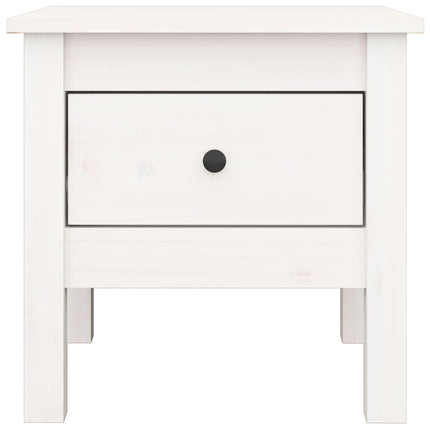 Tavolini 2 pz Bianchi 40x40x39 cm Legno Massello di Pino