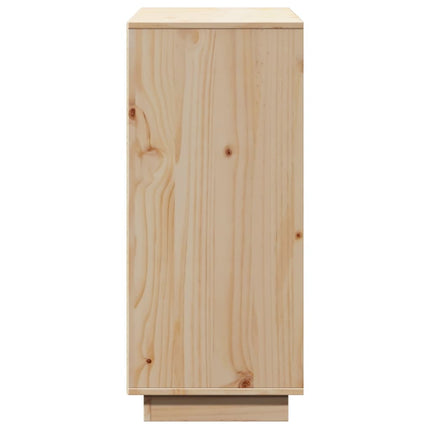 Credenza 110,5x35x80 cm in Legno Massello di Pino