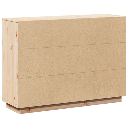 Credenza 110,5x35x80 cm in Legno Massello di Pino