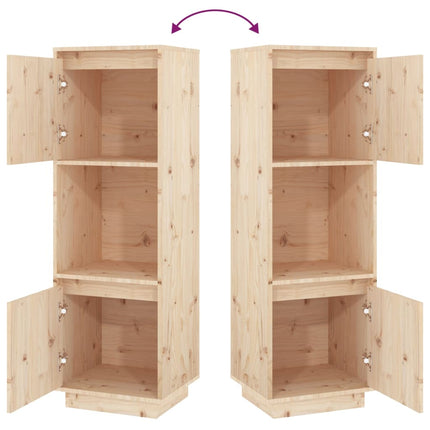Credenza 38x35x117 cm in Legno Massello di Pino