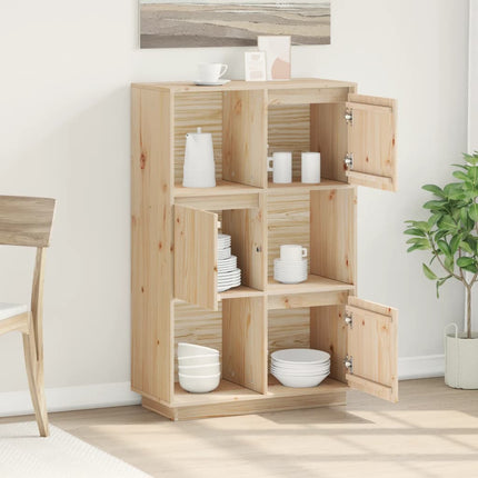 Credenza 74x35x117 cm in Legno Massello di Pino