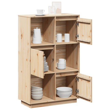 Credenza 74x35x117 cm in Legno Massello di Pino