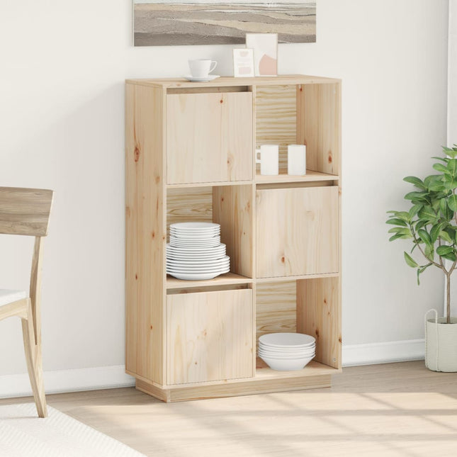 Credenza 74x35x117 cm in Legno Massello di Pino