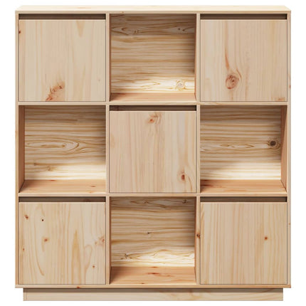 Credenza 110,5x35x117 cm in Legno Massello di Pino