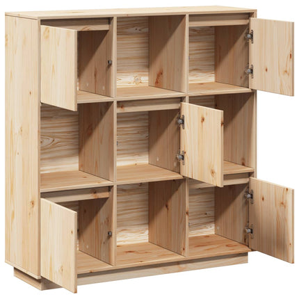Credenza 110,5x35x117 cm in Legno Massello di Pino