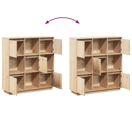 Credenza 110,5x35x117 cm in Legno Massello di Pino